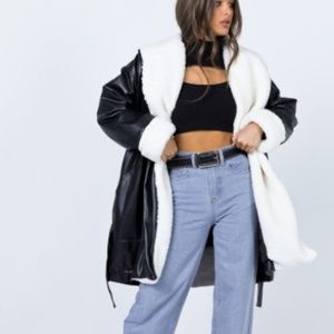 Bella PU Coat Black - XS/S / Black